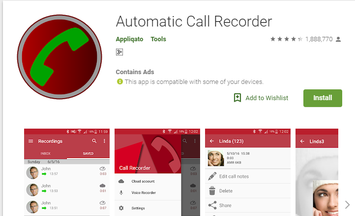 automatic call recording